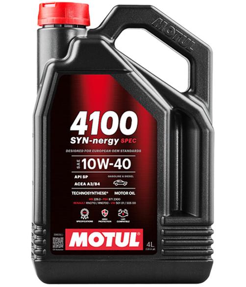 Ulei de motor sintetic MOTUL 4100 SYN-nergy SPEC 10W40, 4 litri